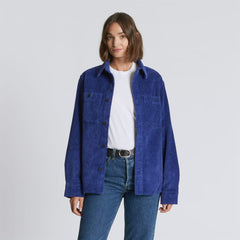 unisex-corduroy-overshirt-cobalt | alt