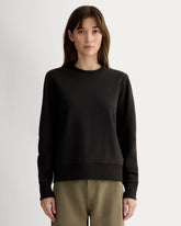 womens-french-terry-relaxed-crewneck-black | primary