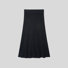 womens-ribbed-knit-skirt-black | alt
