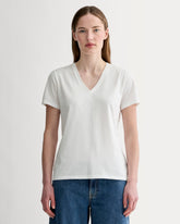 womens-organic-cotton-slim-v-neck-tee-white | primary