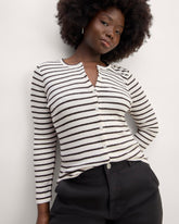 womens-vintage-rib-cardigan-bone-black | primary