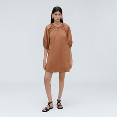 womens-seersucker-puff-sleeve-dress-tawny-brown