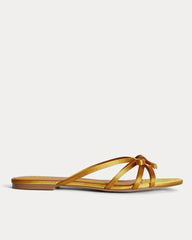 womens-leather-bow-sandal-golden-sun-satin | primary