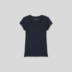 womens-rib-soft-knit-scoop-neck-tee-navy | alt