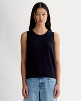 womens-cashmere-classic-sweater-tank-navy | primary