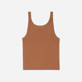 womens-cropped-pima-rib-tank-tawny-brown | primary