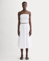 womens-gauze-tiered-skirt-white | primary