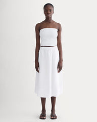 womens-gauze-tiered-skirt-white | primary