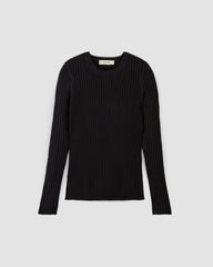 womens-viscose-knit-crew-black | alt
