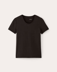 womens-supima-form-ss-crewneck-tee-black | alt
