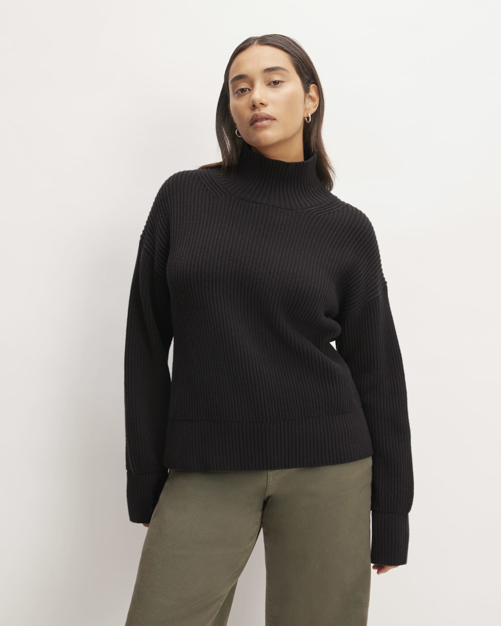 womens-organic-cotton-ribbed-turtleneck-black | primary