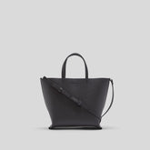 womens-luxe-mini-italian-leather-tote-black | primary