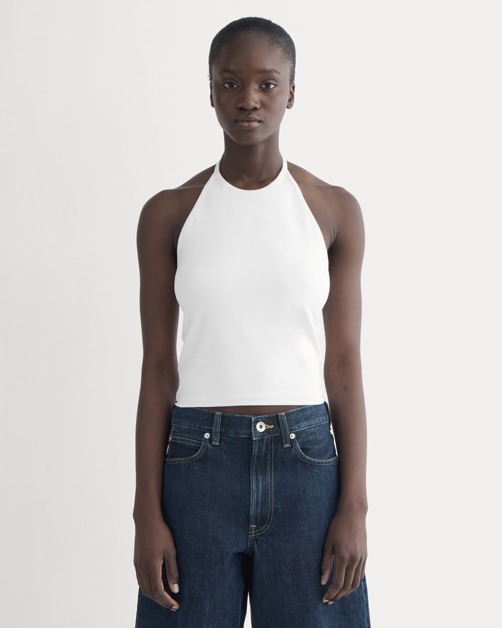 womens-form-halter-top-white | primary