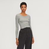 womens-cropped-supima-rib-ls-crew-heathered-grey | primary