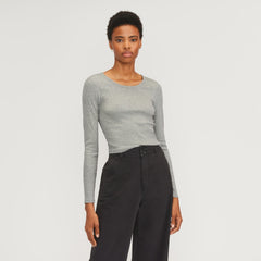 womens-cropped-supima-rib-ls-crew-heathered-grey | primary