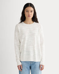 womens-slouch-sweater-cotton-linen-white | primary