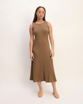 womens-rib-knit-a-line-tank-dress-cocoa-brown | primary