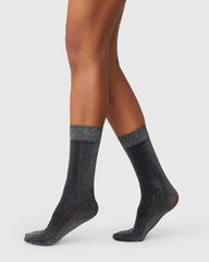 womens-ines-shimmery-socks-black | primary