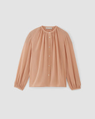 womens-clean-silk-shirred-blouse-blush-pink | alt