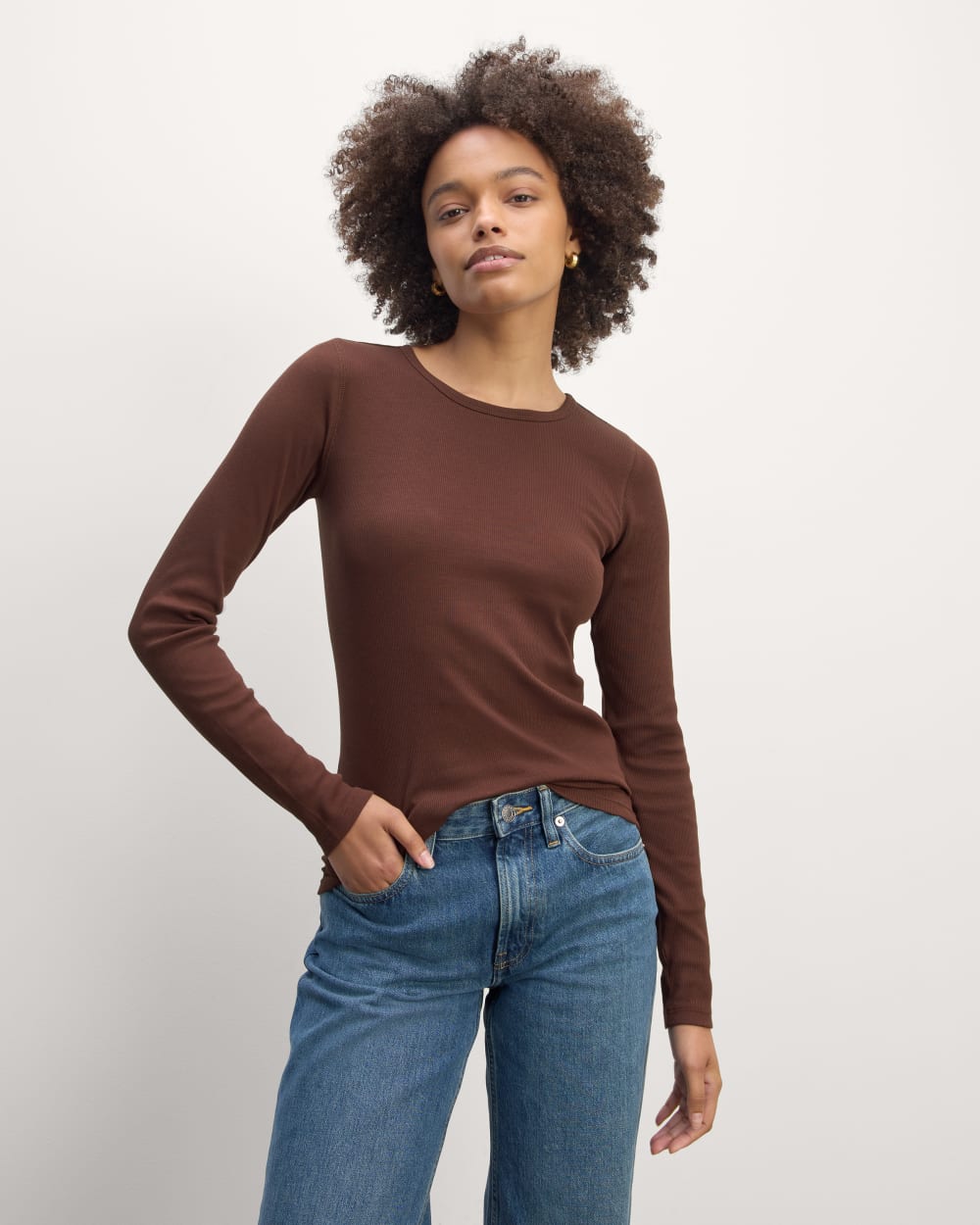 womens-supima-rib-long-sleeve-crew-dark-mahogany | primary