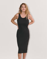 womens-ribbed-tank-dress-black | primary