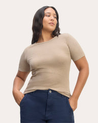 womens-supima-micro-rib-ss-crew-new-heathered-tan | primary