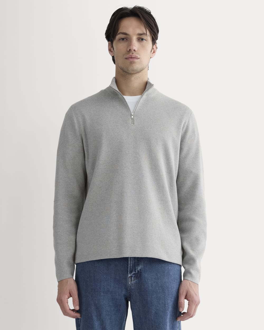 mens-no-sweat-quarter-zip-heathered-grey | primary