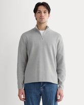 mens-no-sweat-quarter-zip-heathered-grey | primary