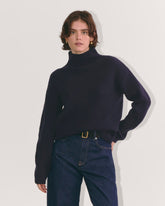 womens-wool-cashmere-fisherman-sweater-navy | primary