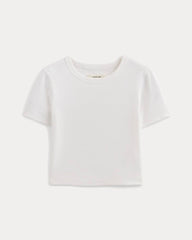 womens-cropped-short-sleeve-rib-tee-white | alt