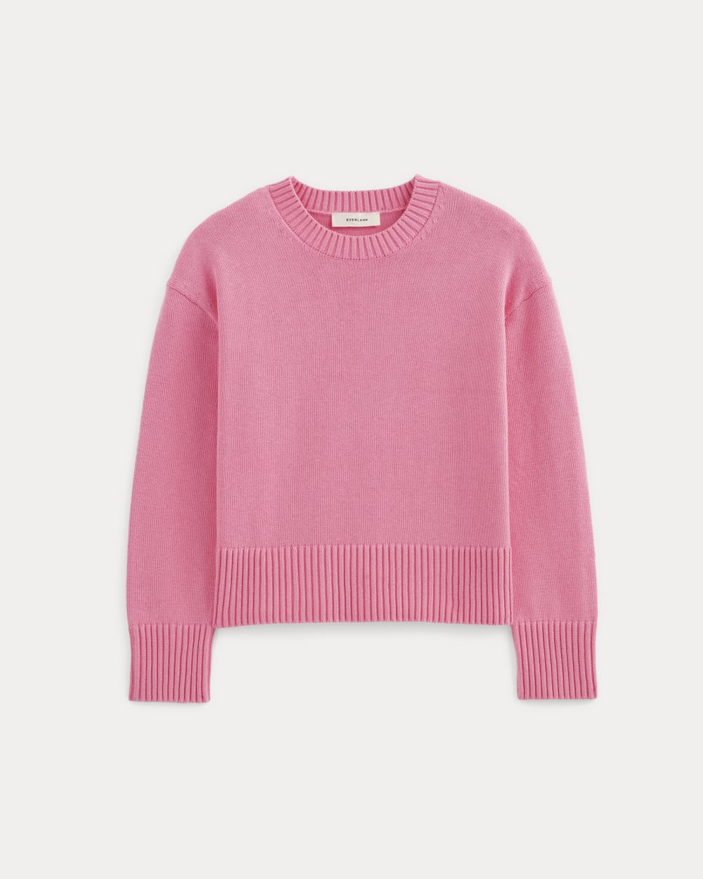 womens-organic-cotton-crew-sweater-deep-pink | alt