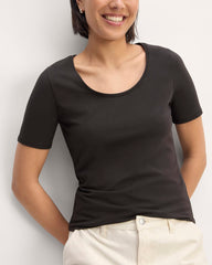 womens-supima-form-scoop-neck-tee-black