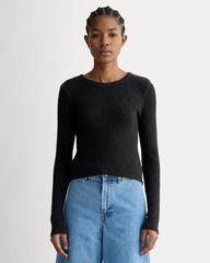 womens-rib-knit-crew-black | primary