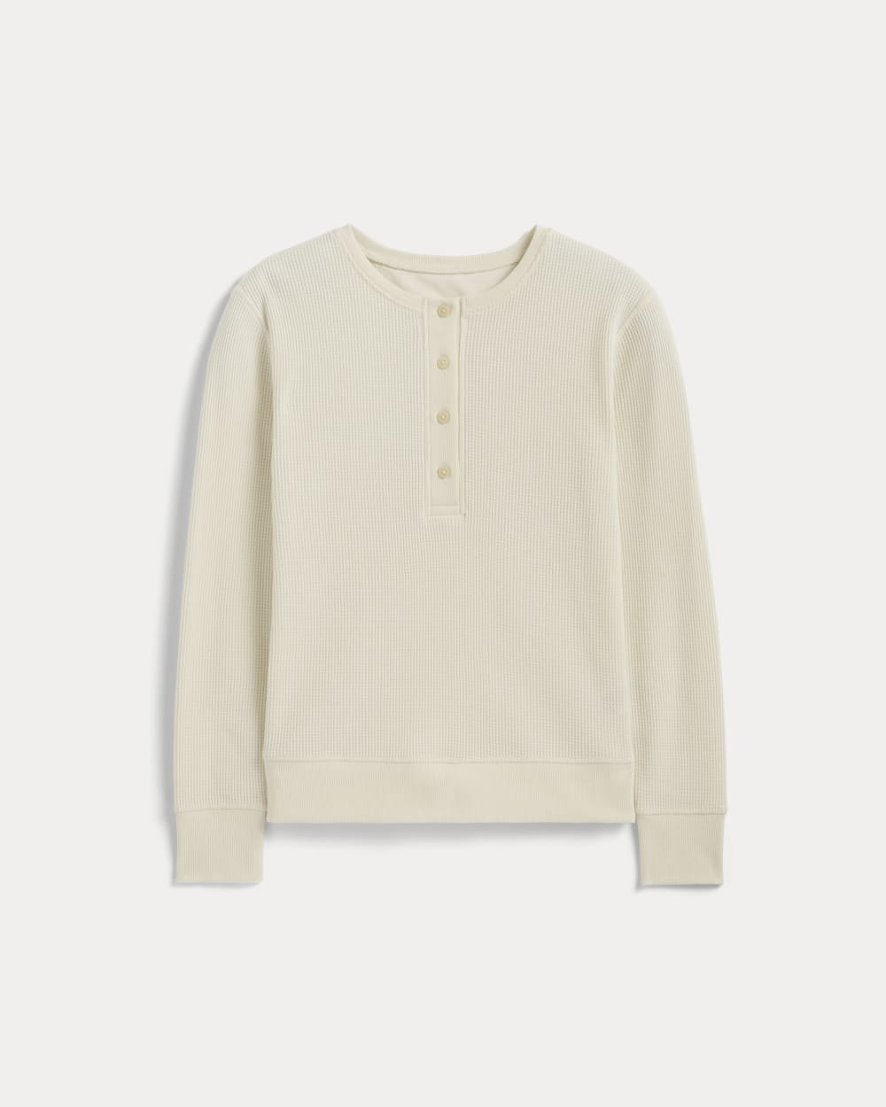 womens-cotton-waffle-henley-tee-bone | alt