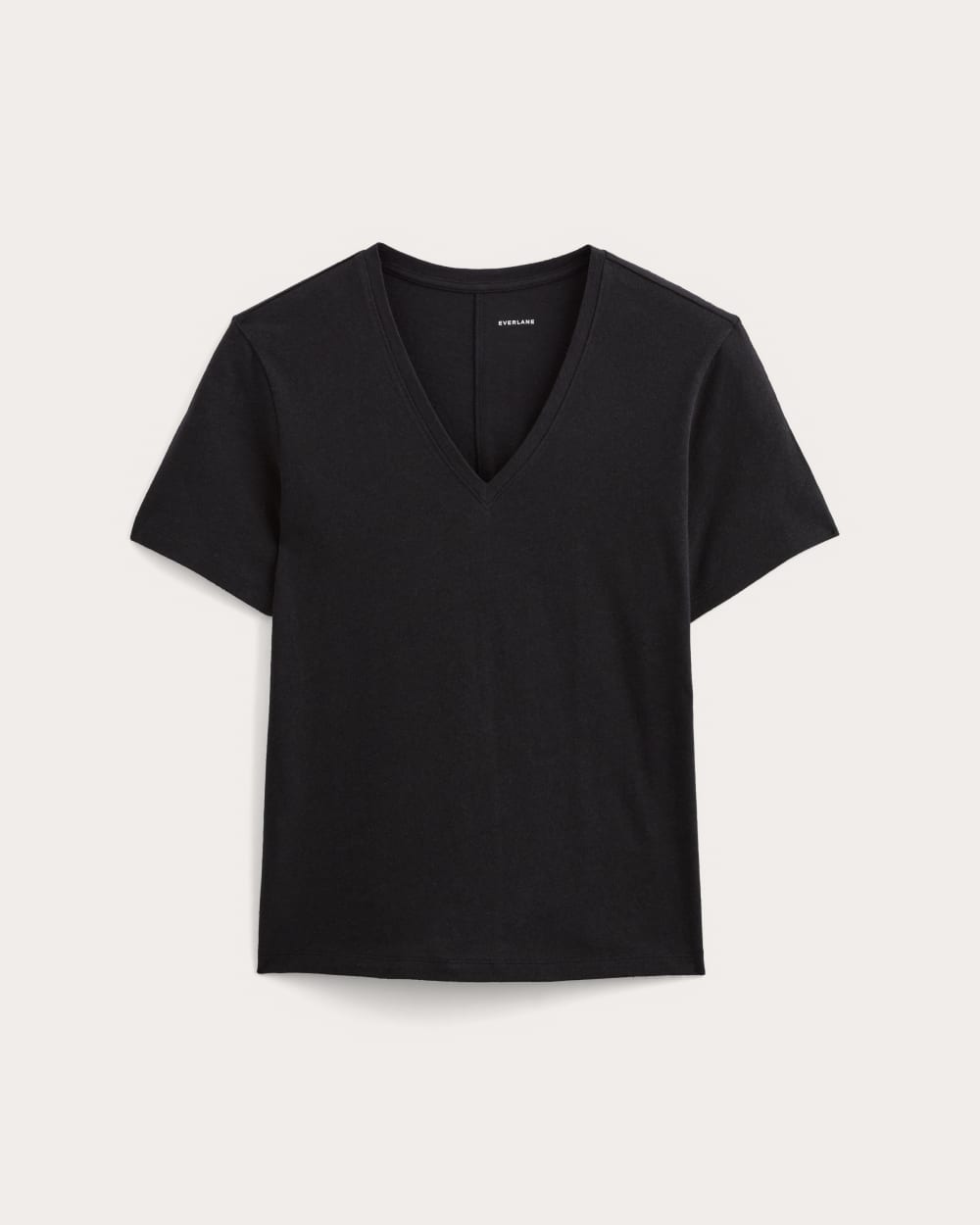 womens-slouchy-v-tee-cotton-linen-black | alt