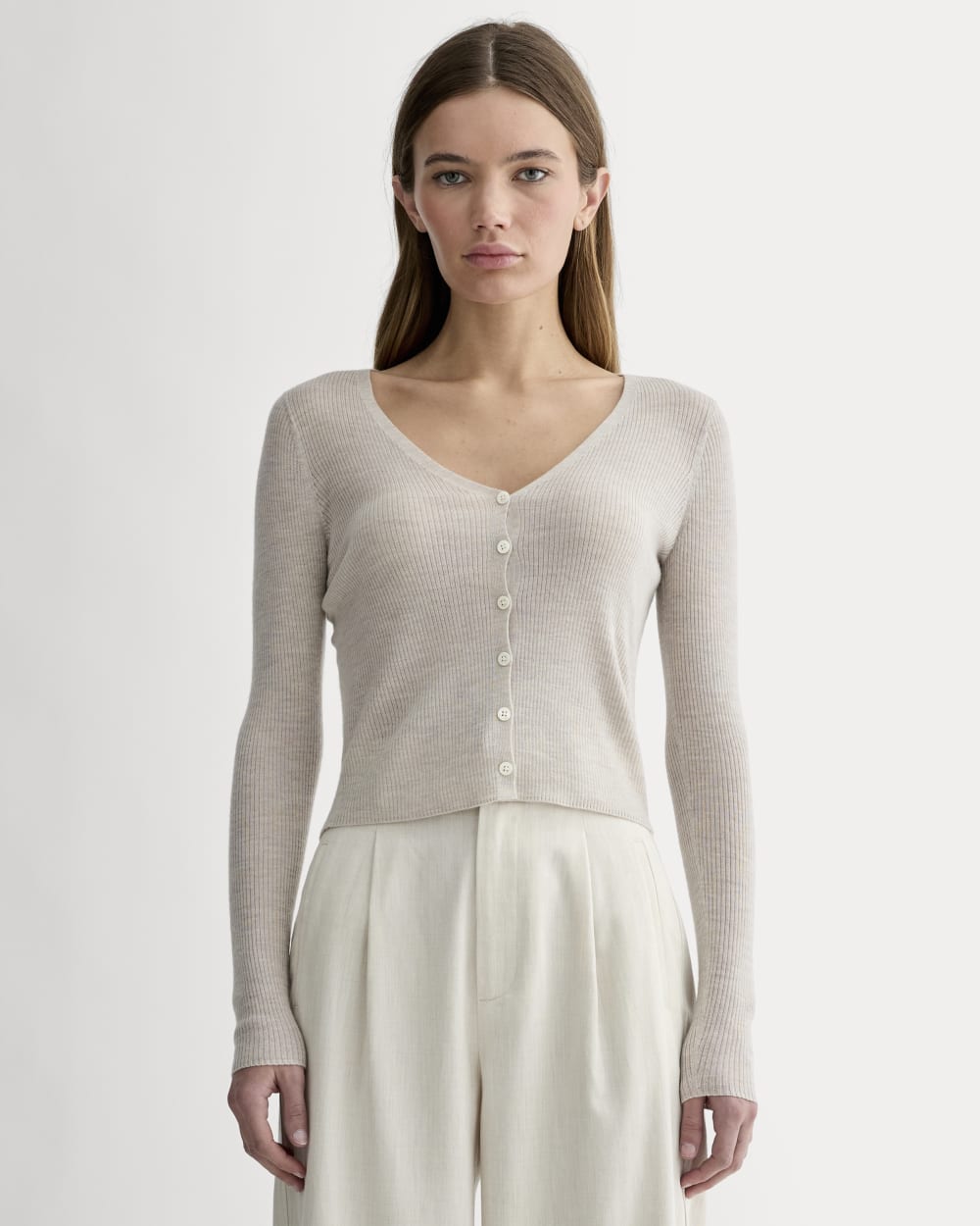 womens-paper-merino-wool-cardigan-heather-oatmeal | primary
