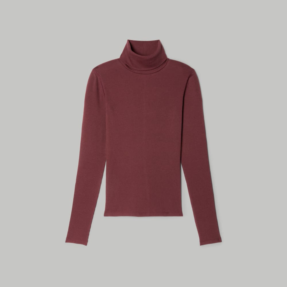 womens-supima-rib-turtleneck-brandy | alt