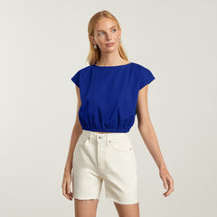 womens-bubble-top-cobalt | primary