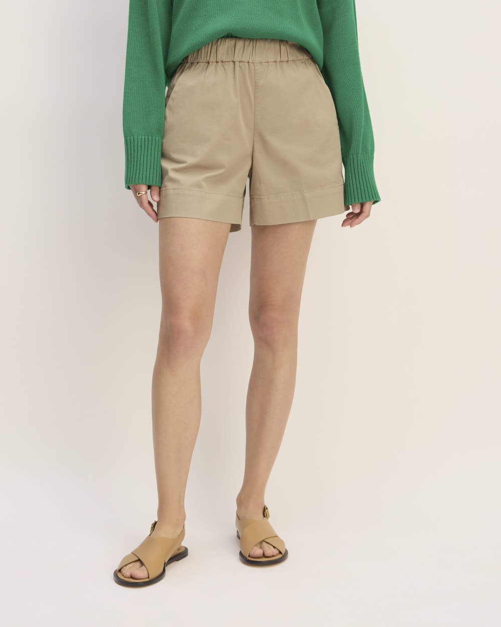 womens-easy-chino-long-short-trench-coat-khaki