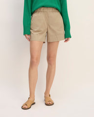 womens-easy-chino-long-short-trench-coat-khaki