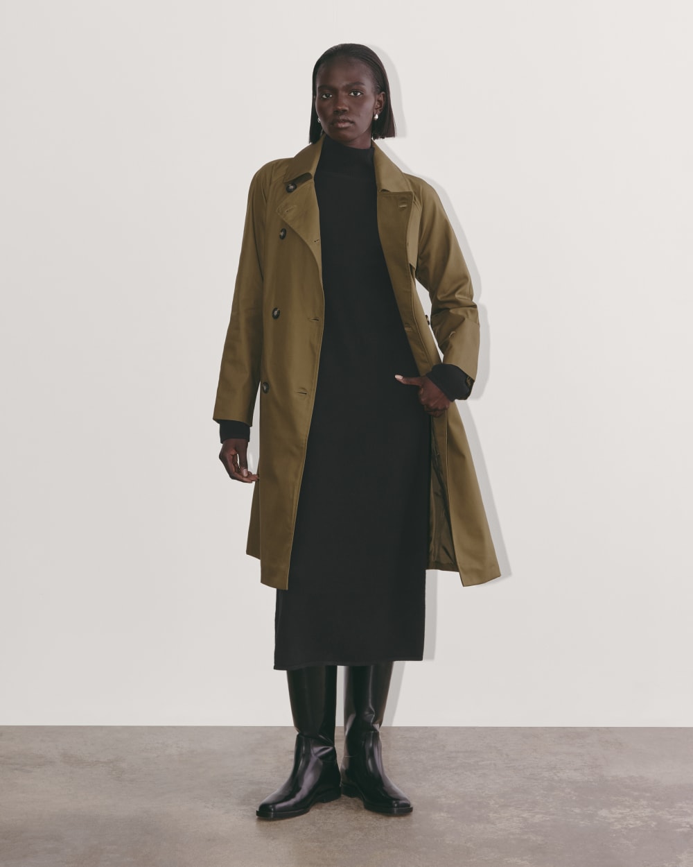 womens-cashmere-turtleneck-sweater-dress-black