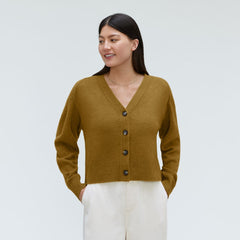 womens-recashmere-cropped-cardigan-tapenade | primary