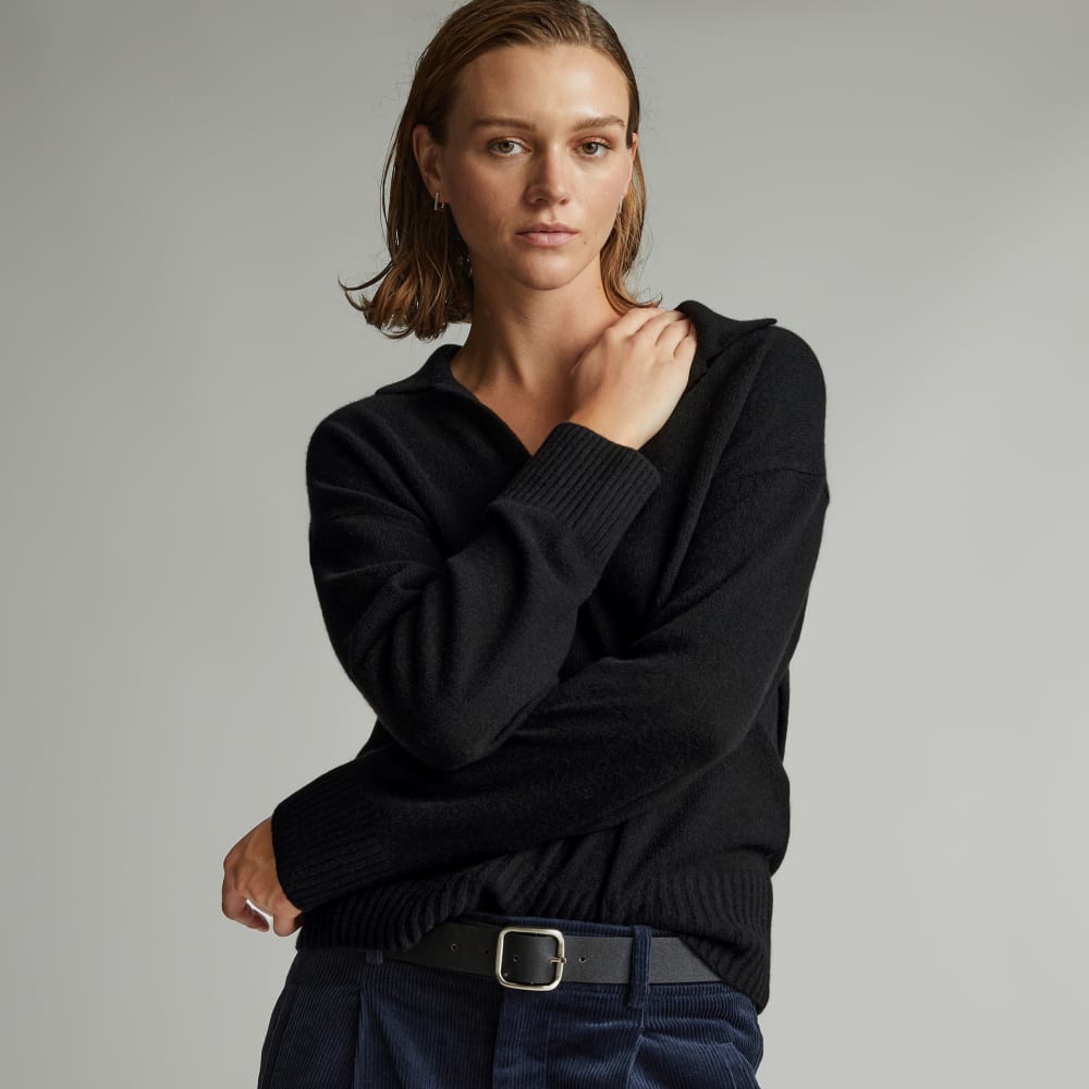 womens-recashmere-polo-black | primary
