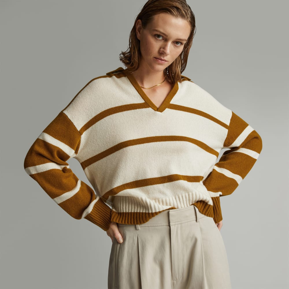 womens-recashmere-polo-bone-tapenade | primary