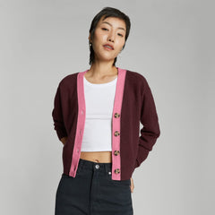 womens-recashmere-cropped-cardigan-tawny-port-bubblegum