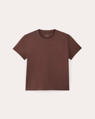 womens-organic-cotton-box-cut-tee-dark-mahogany | alt