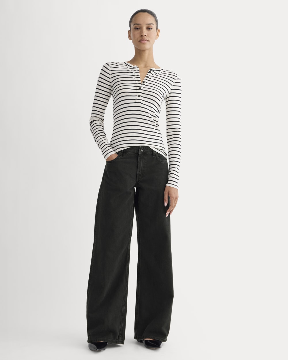 womens-luxe-rib-henley-bone-black