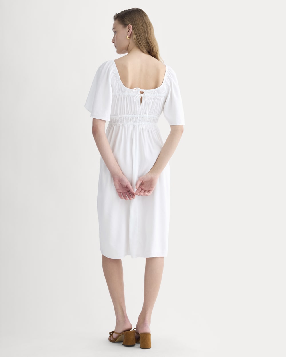 womens-flutter-sleeve-dress-stretch-linen-white