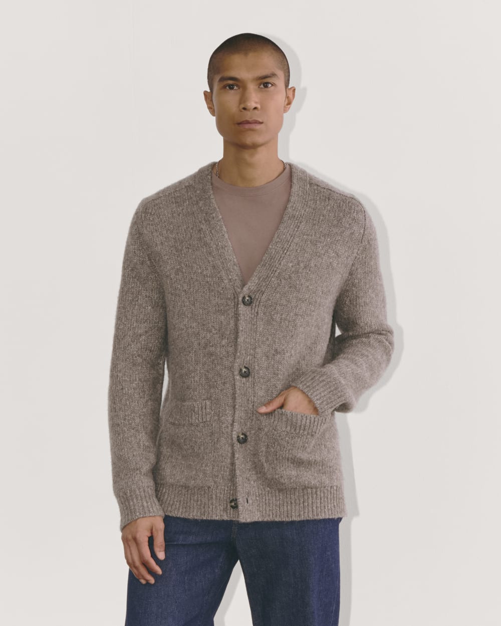 mens-cloud-relaxed-cardigan-taupe-melange | primary