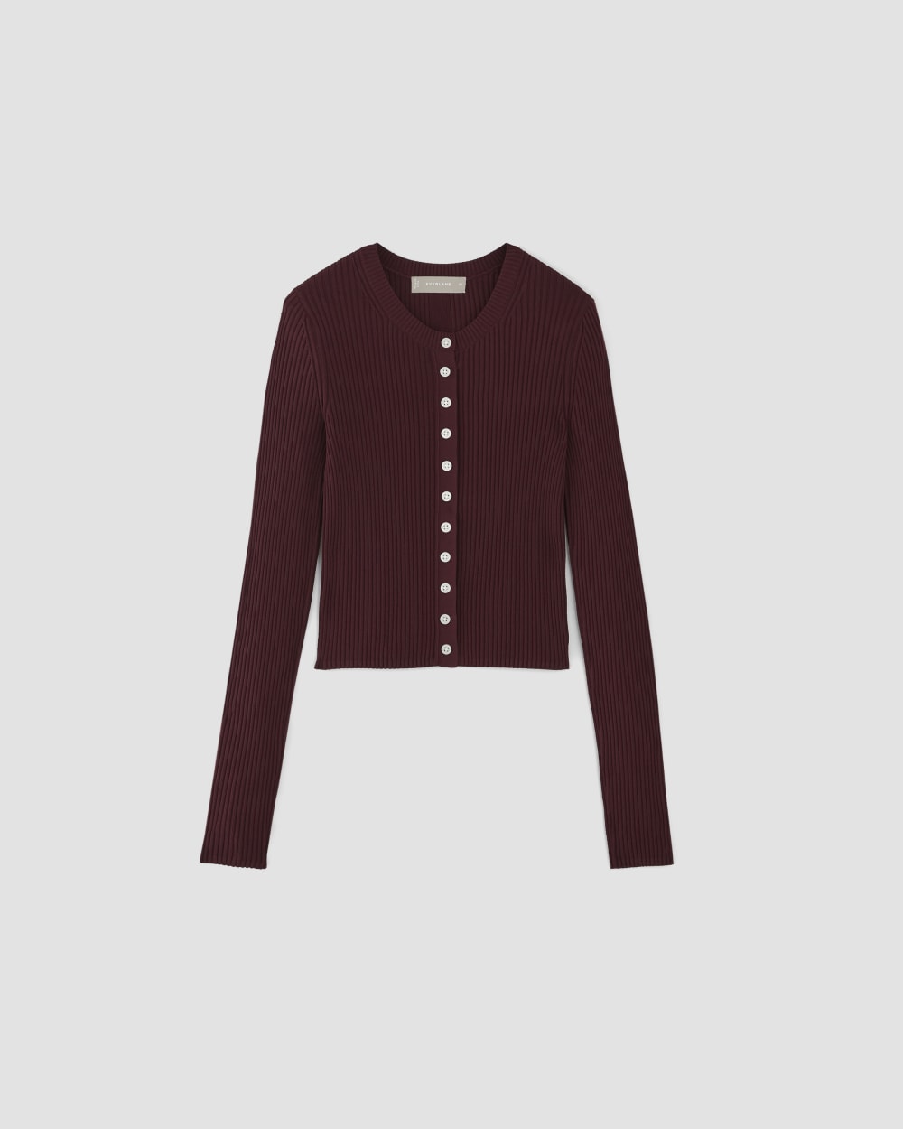 womens-ribbed-cropped-cardigan-burgundy | alt